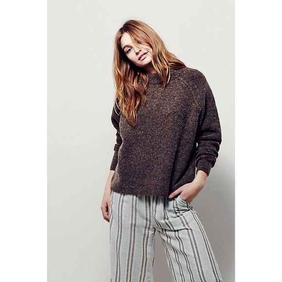 Free People Sweaters - Free People Wool Blend Bubble Crewneck Pullover Sweater